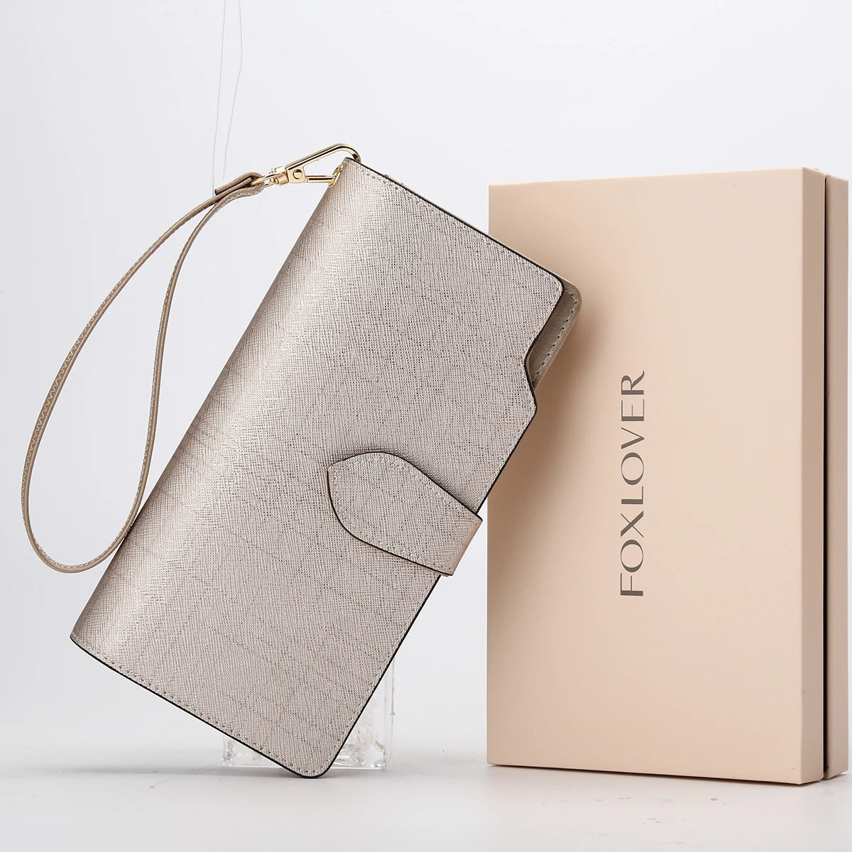 Split Leather Long Wallet | OWNLUXE