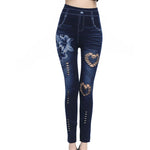Load image into Gallery viewer, Women&#39;s High-Waist Cotton Blend Printed Leggings – Comfortable &amp; Stylish
