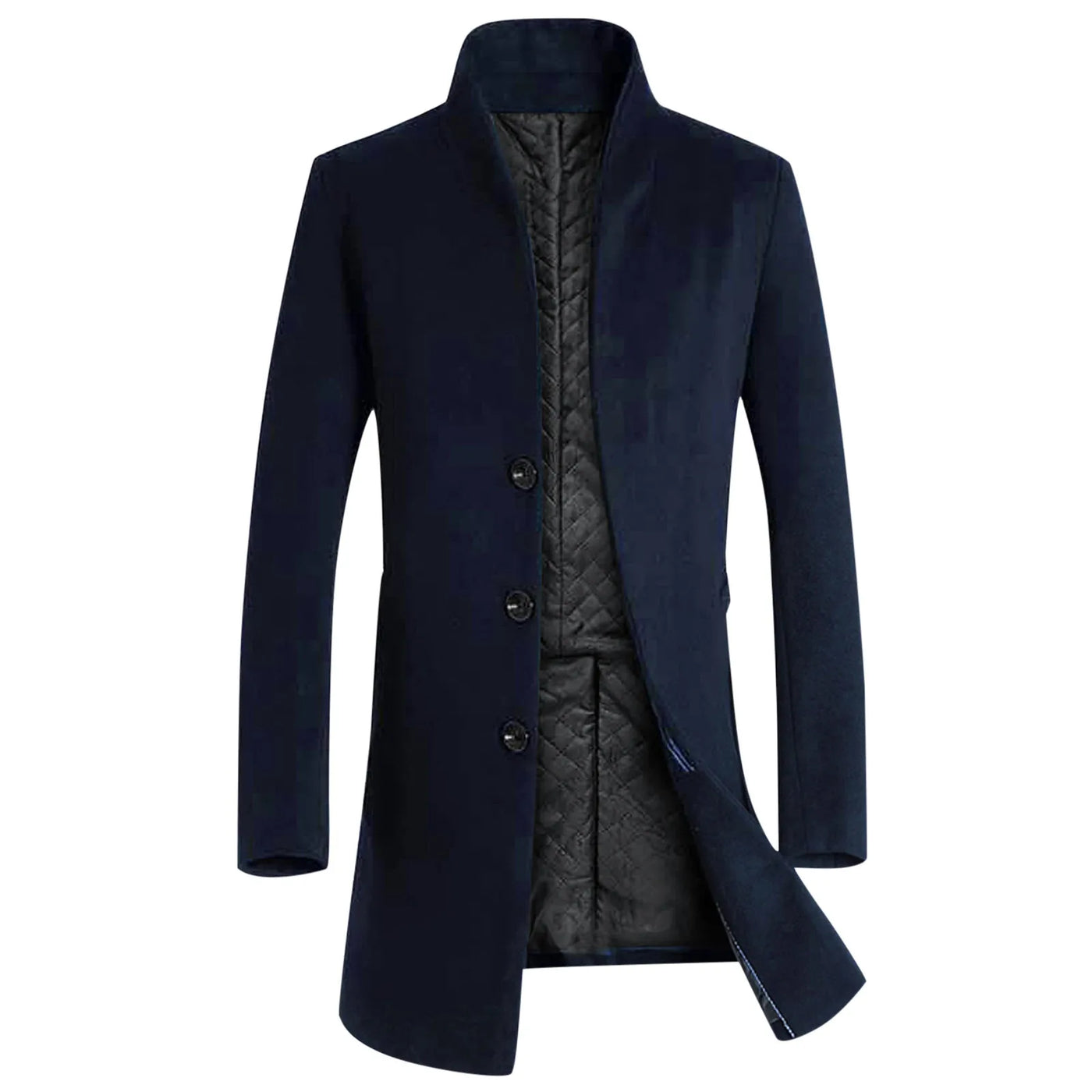 Lightweight Hooded Overcoat - Men's Detachable Hood Jacket