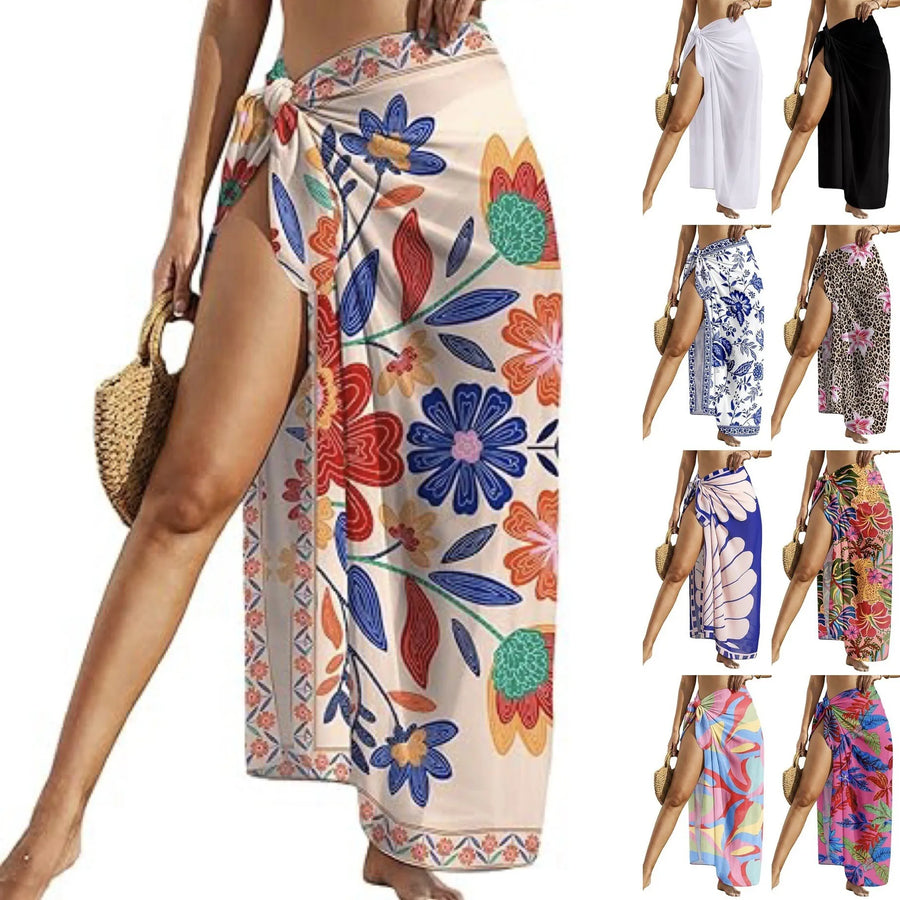 Printed Maxi Floral Wrap Dress | OWNLUXE