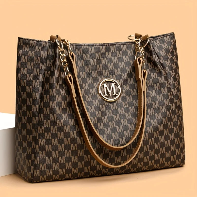 Structured Tote Bag - Spacious Everyday Carry (Brown) | OWNLUXE