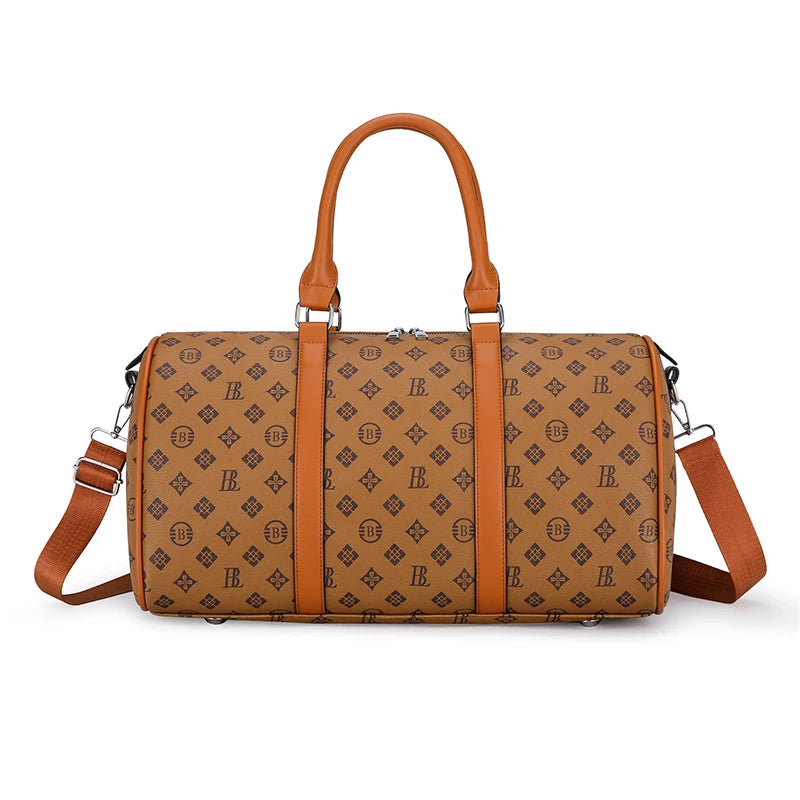 PU Leather Travel Duffle Bag – Lightweight & Spacious Weekender