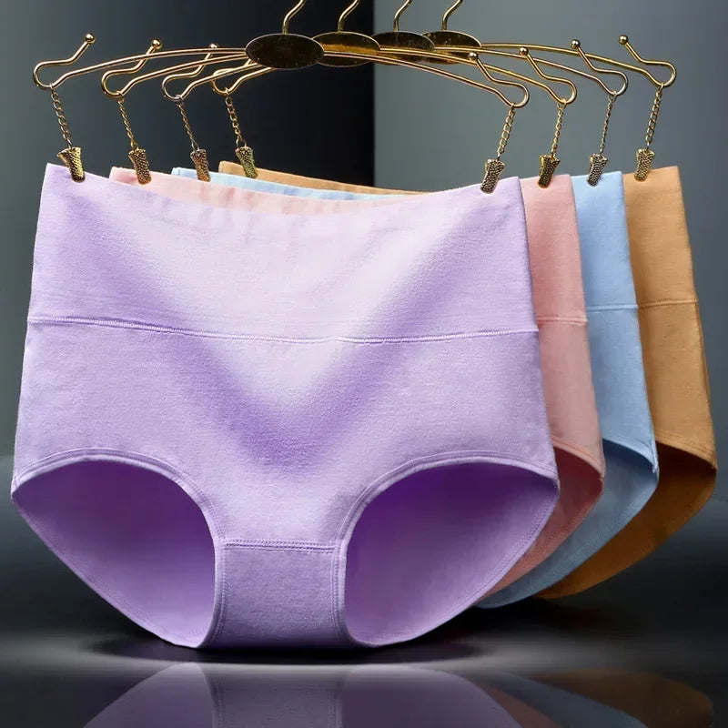 Women's High-Waist Tummy Control Briefs 4-Pack | Plus Size L–5XL | OWNLUXE