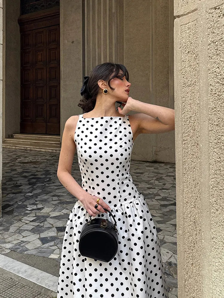 Women's High Waist Sleeveless Maxi Dress | OWNLUXE