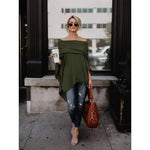 Load image into Gallery viewer, Trendy Off-Shoulder Loose Fit Top – Stylish &amp; Comfortable
