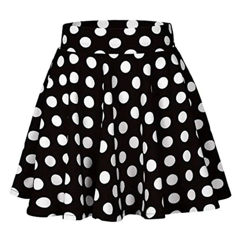 Effortless Bohemian Polka Dot Mini Dress for Middle-Aged Women – A-Line, Above Knee, Regular Fit