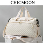Load image into Gallery viewer, Oxford Diamond Lattice Travel Tote / Sac de Voyage Oxford à Motif Losange
