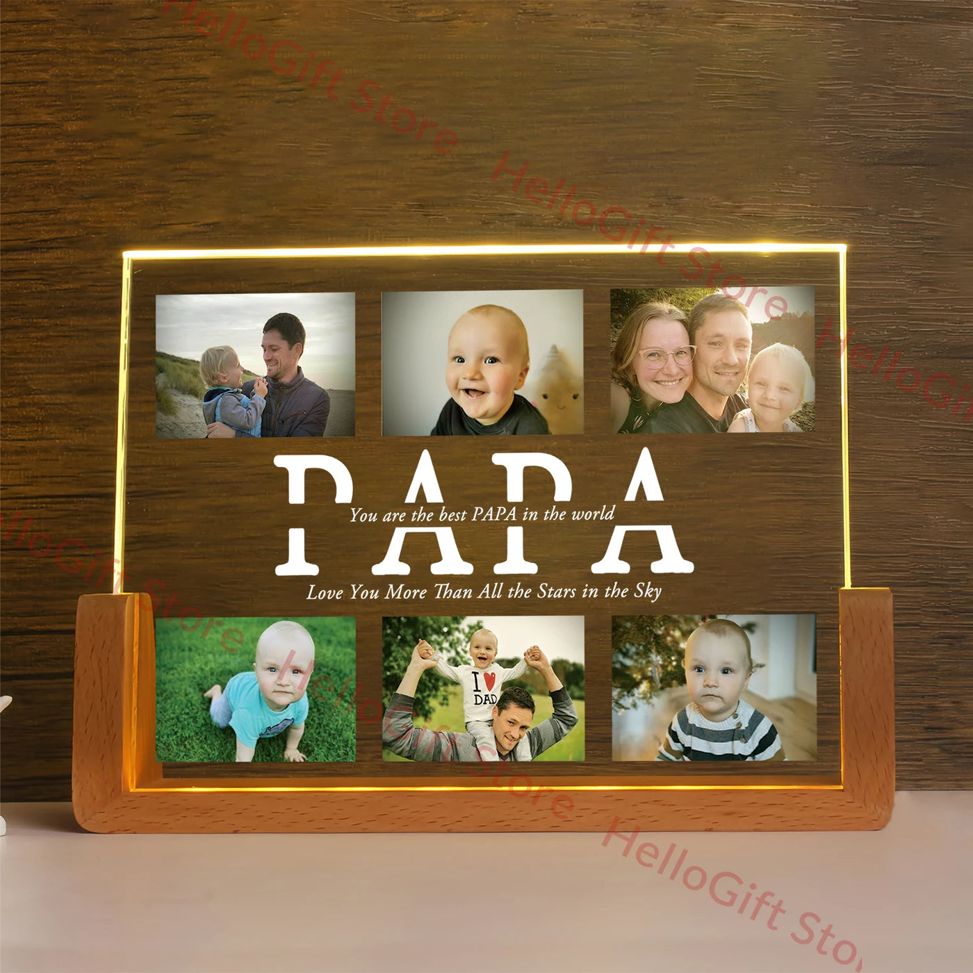 Personalized 3D Acrylic LED Night Light — Custom Name Gift for Family | OWNLUXE