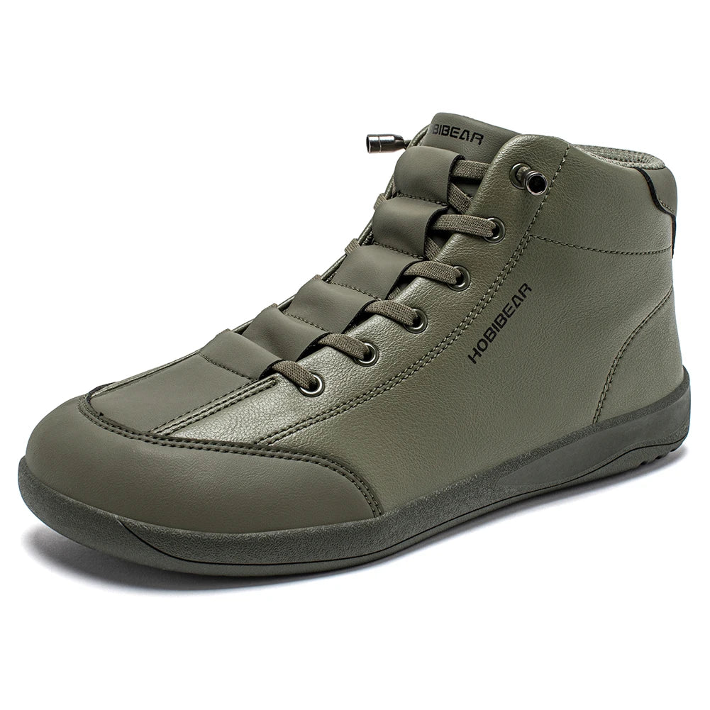 Mid-Top Barefoot Ankle Boots – Wide Toe Minimalist Sneakers