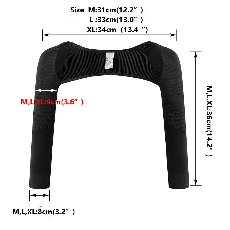 Arm Shaper & Posture Corrector – Long Sleeve Back Support Top | OWNLUXE