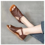 Women's Open Toe Retro Vintage Sandals – Shop at OWNLUXE