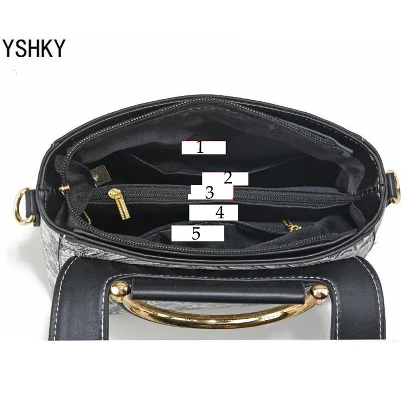 Luxury Designer Tote Bag - Bow Detail Shoulder Handbag