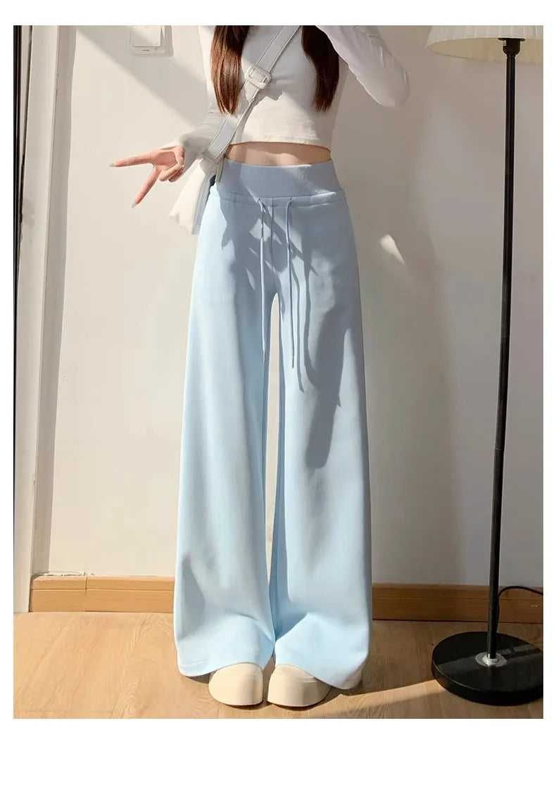 Sport High-Waist Relaxed-Fit Straight-Leg Pants | OWNLUXE