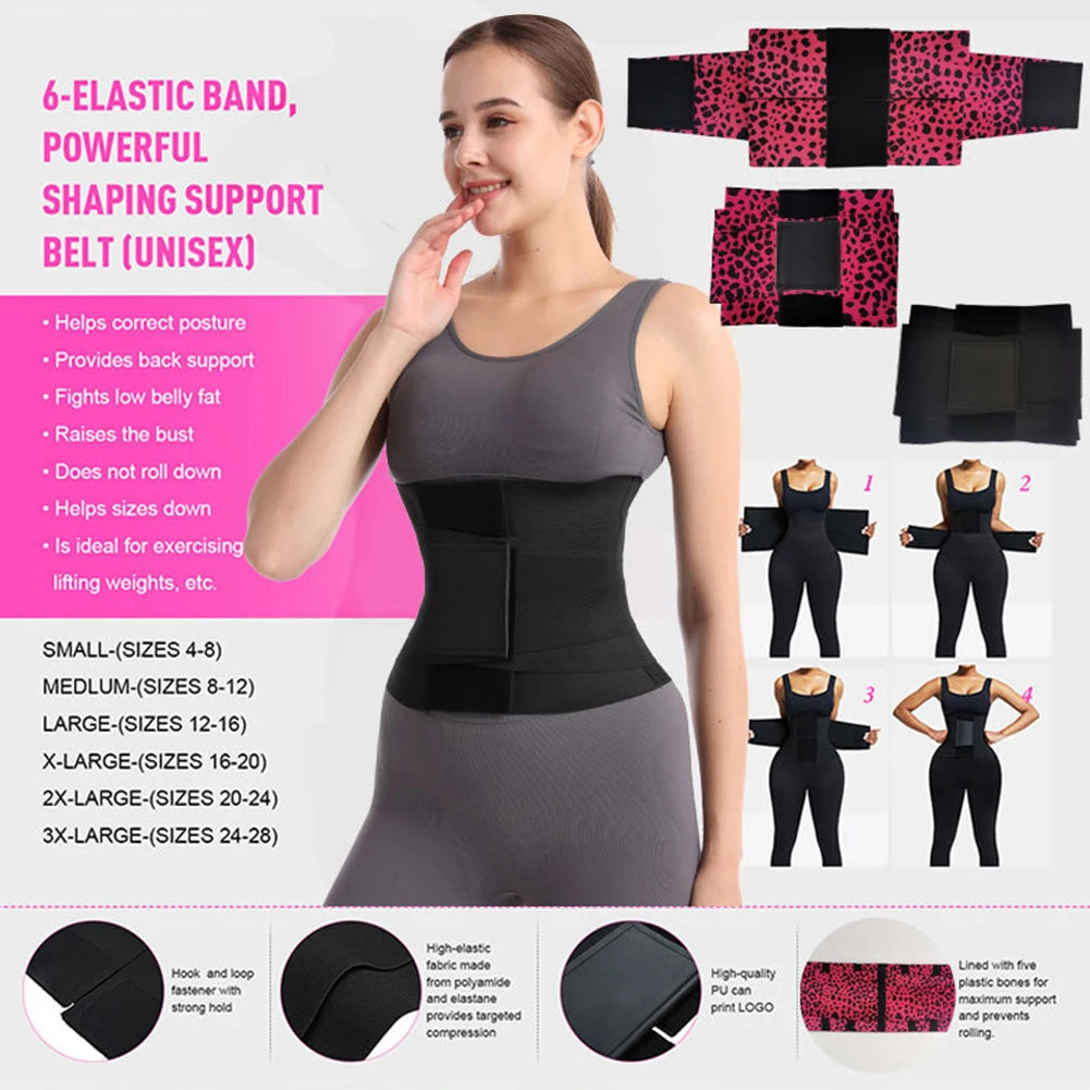 Women’s Waist Trainer Corset Belt – Triple Wrap Sweat Shaper