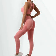 Seamless High-Waist Yoga Leggings - High-Stretch Fitness Pants