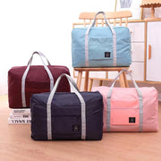 Nylon Travel Bag – Lightweight Soft Weekender Duffle that Packs Flat