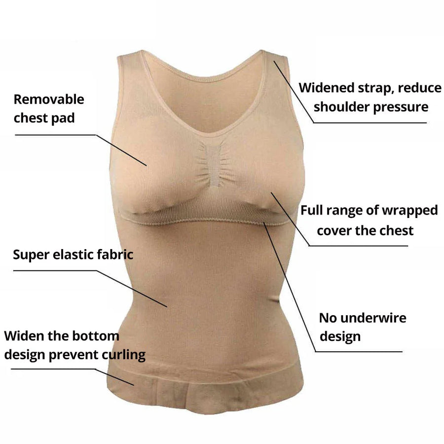 Padded Vest Tank Top | OWNLUXE