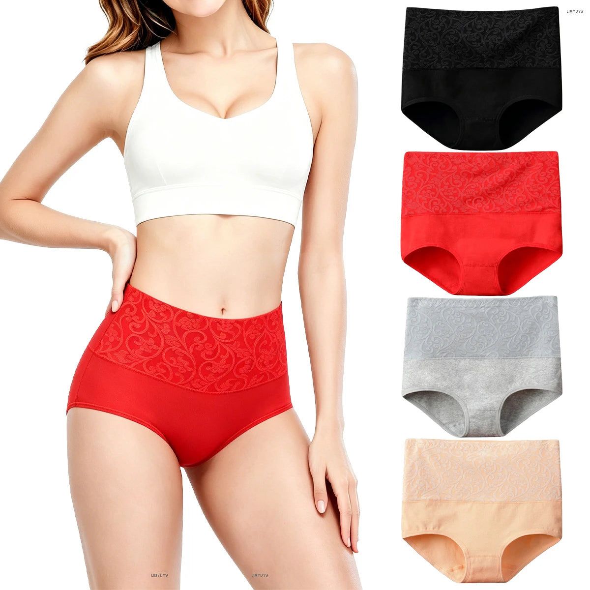 Women's High-Waist Tummy Control Cotton Briefs | Full Coverage | OWNLUXE