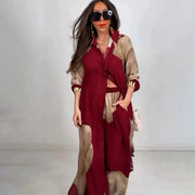 Fashion Loose Printed Long Sleeve Set Women's Pants | OWNLUXE