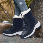 Load image into Gallery viewer, Women’s Winter Wedge Snow Boots | Bottes de Neige d’Hiver à Talon Compensé pour Femmes
