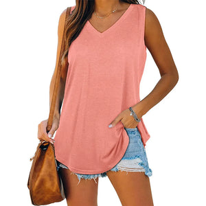 Casual Women's Summer V-Neck Tee