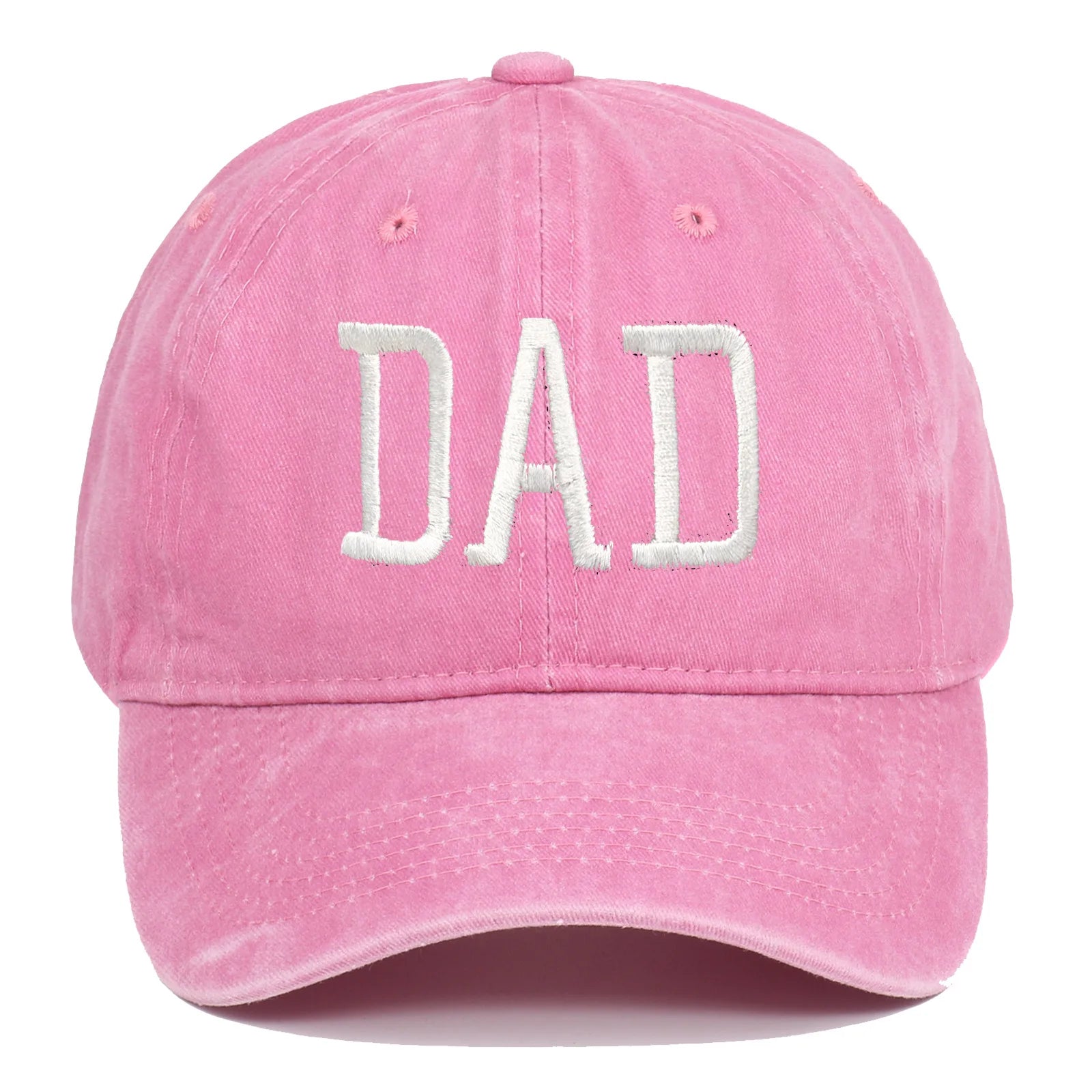 Mom and Dad letter embroidered baseball cap washed retro duckbill cap Father's Day Mother's Day best gift