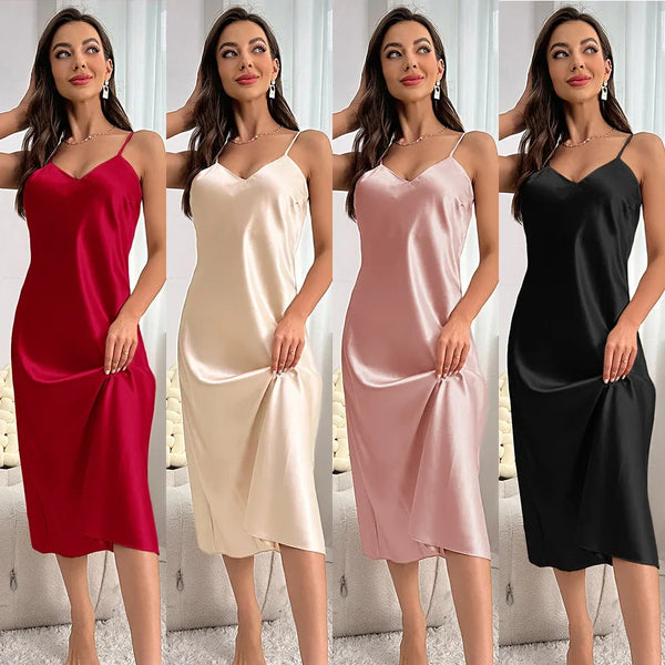 Halter Silk Nightgown – Shop at OWNLUXE