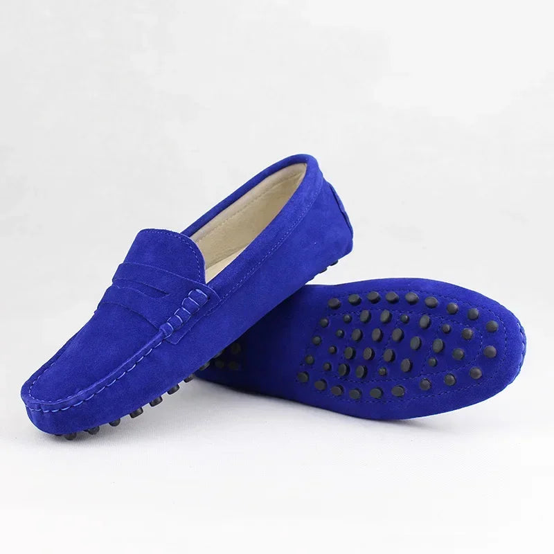Women's Leather Loafers (Light Grey) – Shop at OWNLUXE