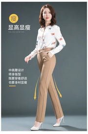Stretch High Waist Trousers – Fashion Casual Slacks
