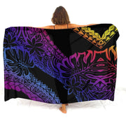 Hibiscus-Print Polynesian Sarong | OWNLUXE