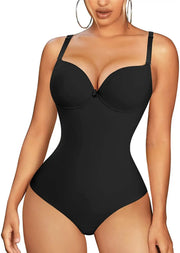 V-Neck Shapewear Bodysuit - Medium Control Tummy Shaper for Women