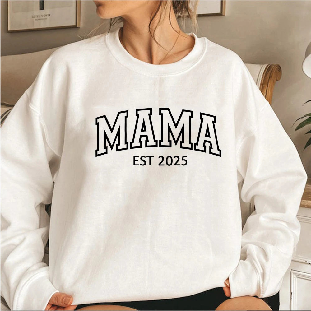 ☁️ Cozy Printed Pullover Sweatshirt – Casual Autumn/Winter Wear | Sweat à Imprimé Confortable – Style Décontracté Automne/Hiver