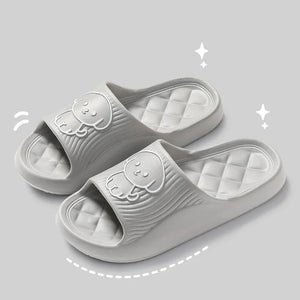 Comfortable EVA Animal Print Slides - Indoor Summer Slippers with Flat Heel