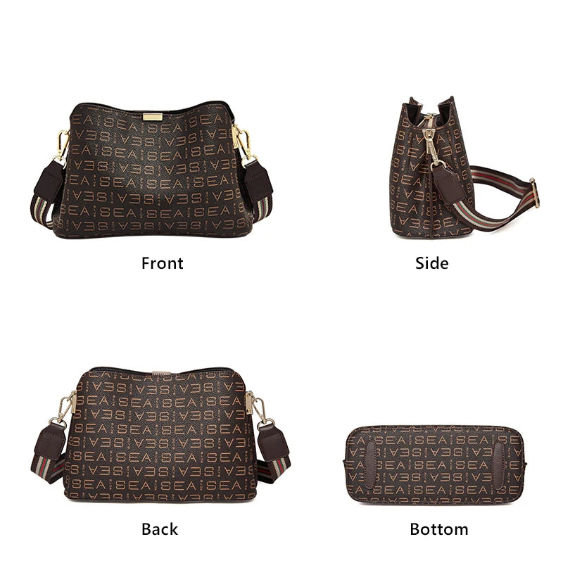 Spacious Leather Retro Bucket Bag | OWNLUXE