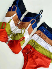 Push-Up Thong Bandeau Bikini Set | OWNLUXE
