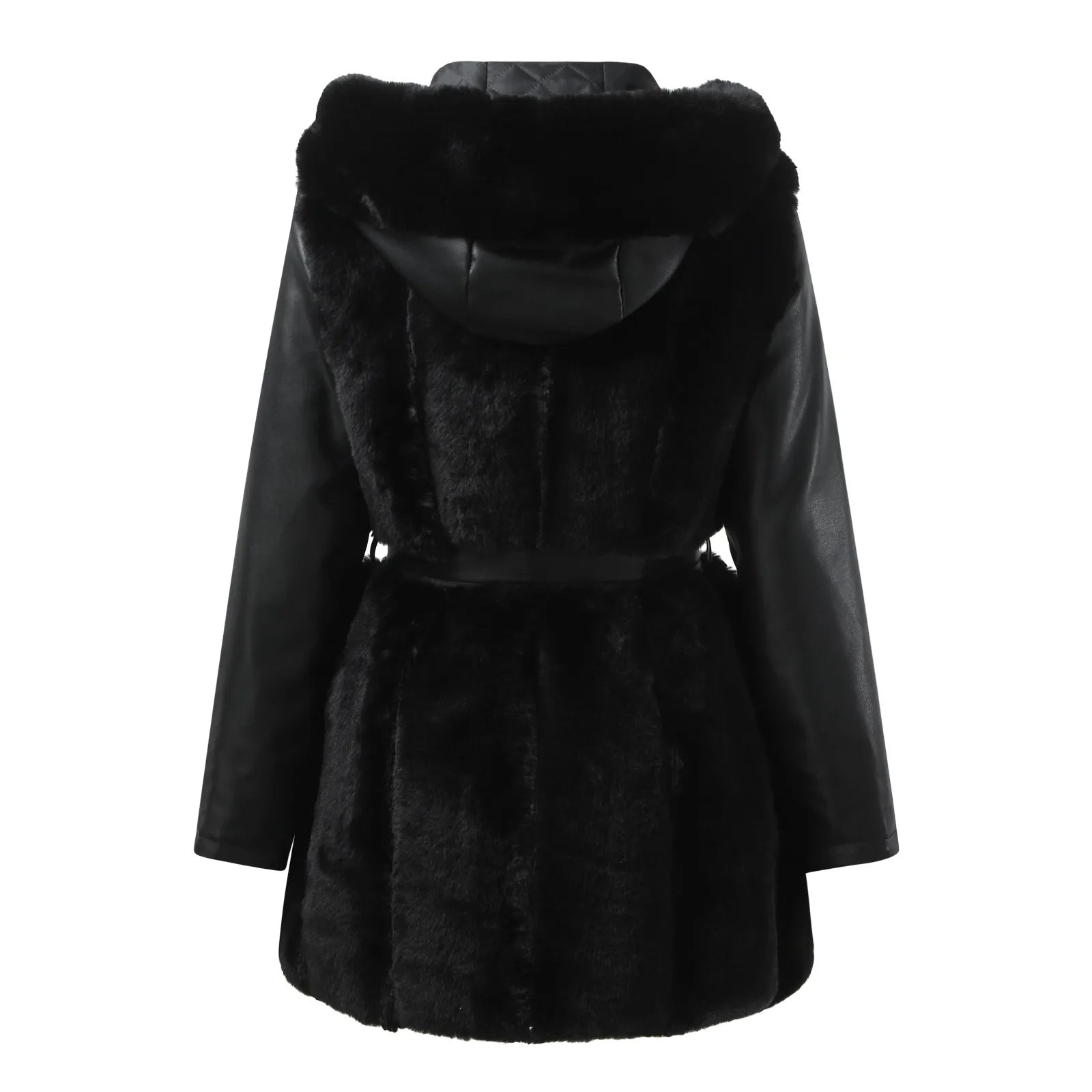 Women's Zip-Up Fleece Hoodie – Warm Plush Hooded Jacket with Pockets
