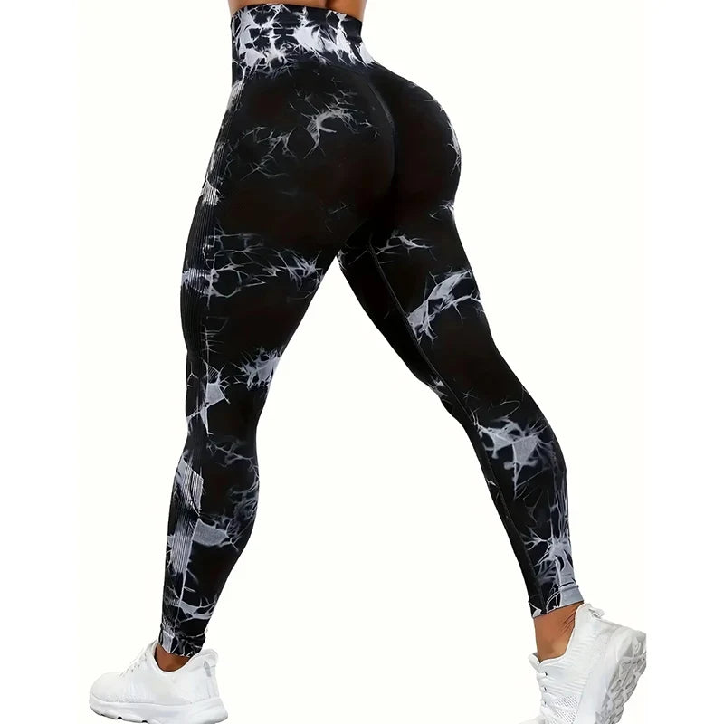 Seamless High-Waist Push-Up Yoga Leggings – Stretchy, Breathable & Form-Fitting