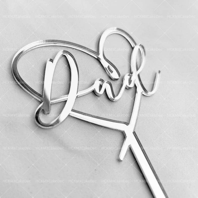 Father’s Day Acrylic Sign – Modern Clear Tabletop Décor