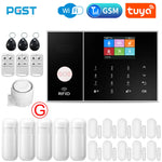 Load image into Gallery viewer, PGST Smart Life Alarm System for Home WIFI GSM Security Alarm Host with Door and Motion Sensor Tuya Smart App control work Alexa
