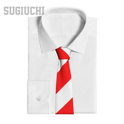 Canada Flag Emblem Neck Tie – Slim Plaid Tie for Wedding, Business & Canada Day