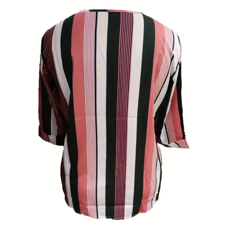 🌸 Striped Summer Dress – Robe Longue Rayée d’Été pour Femme