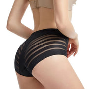 Mesh Striped Extended-Size Body Shaper | OWNLUXE