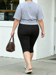 Extended-Size High-Waist Tummy-Control Yoga Leggings | OWNLUXE