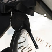 Women's High-Heel Pointed-Toe Pumps (Black) | OWNLUXE