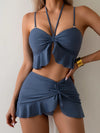 Women's Strapless Three-Piece Swim Cover-Up | OWNLUXE