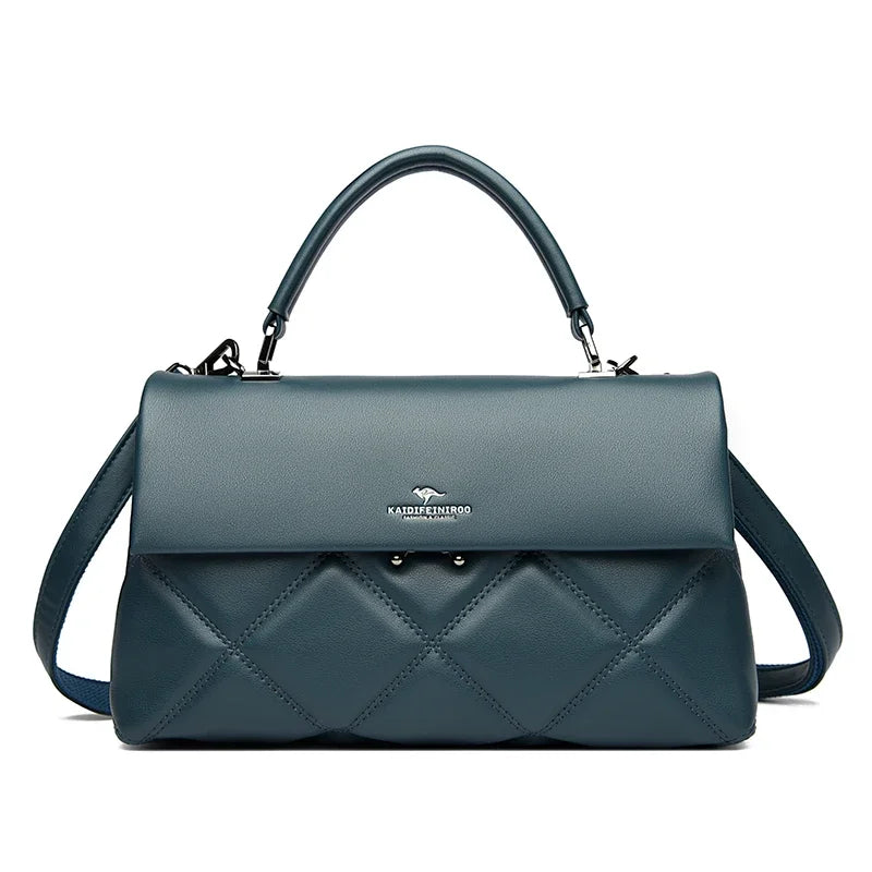 Soft PU Messenger Tote – Lightweight Everyday Shoulder Bag