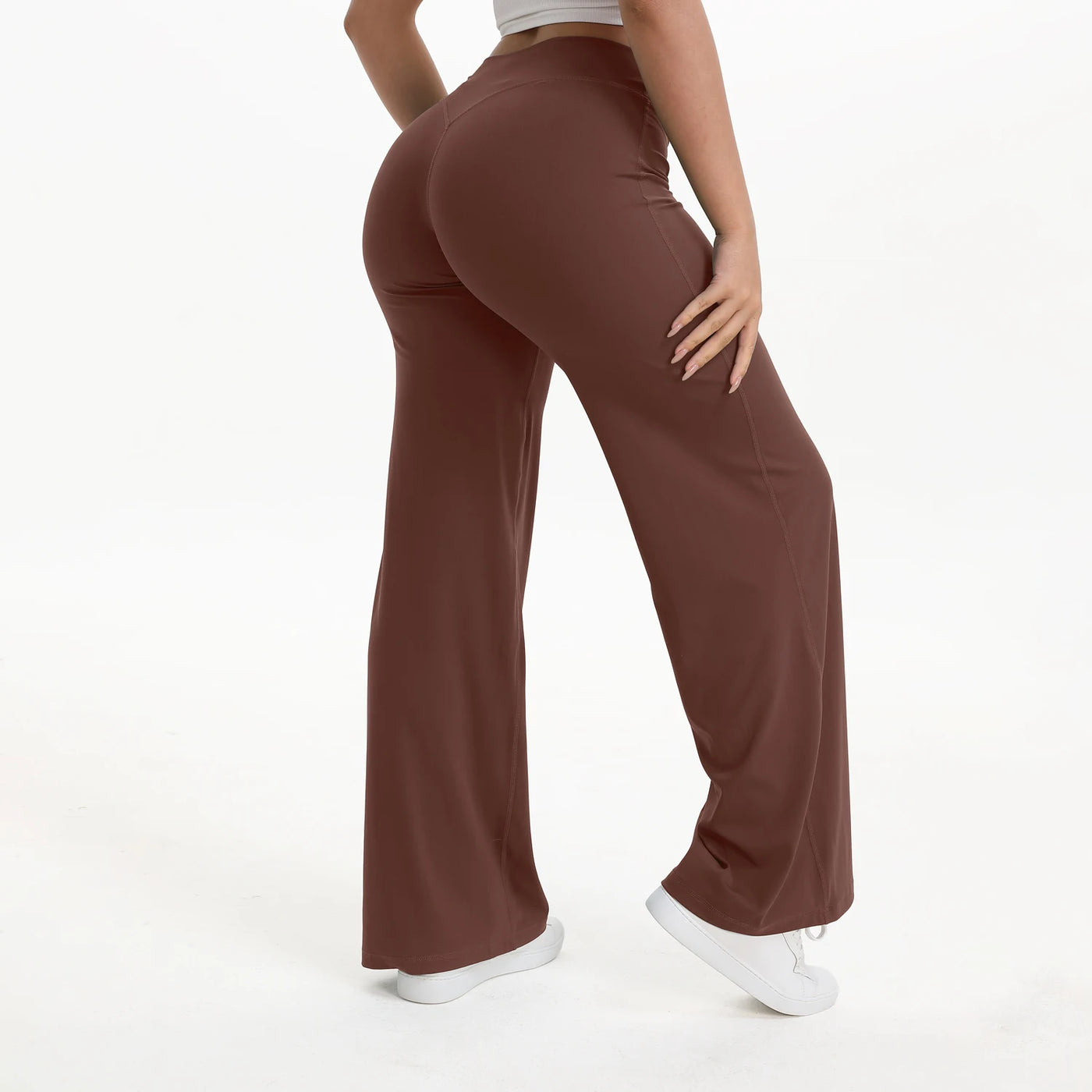 Mid-Waist Yoga Pants – Straight Leg Active