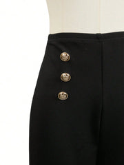 High-Waist Straight-Leg Pants | OWNLUXE