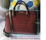 Load image into Gallery viewer, Motaora 2025 Women's Bag Leather Briefcase For 14-inch Laptops Women Professional Business Shoulder Bag Fashion Solid Handbags
