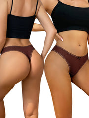 7-Piece Cotton Lace G-String Set | OWNLUXE
